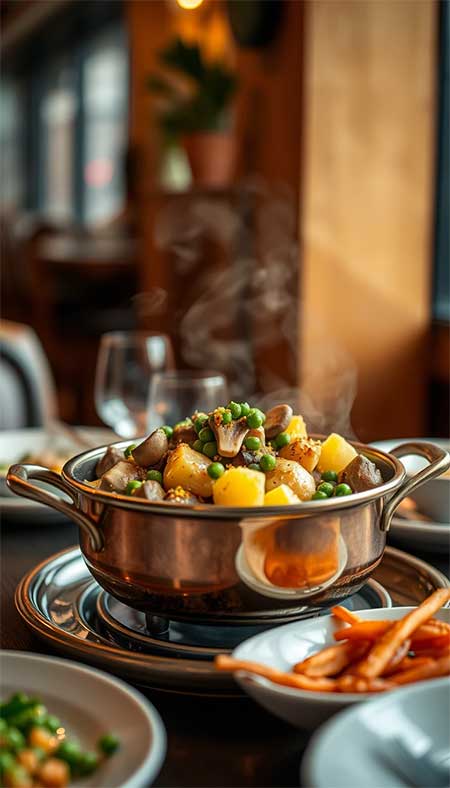 Mushroom Matar Aloo Gluten Free